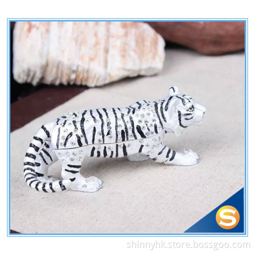Tiger metal jewelry box wholesale Trinket Boxes